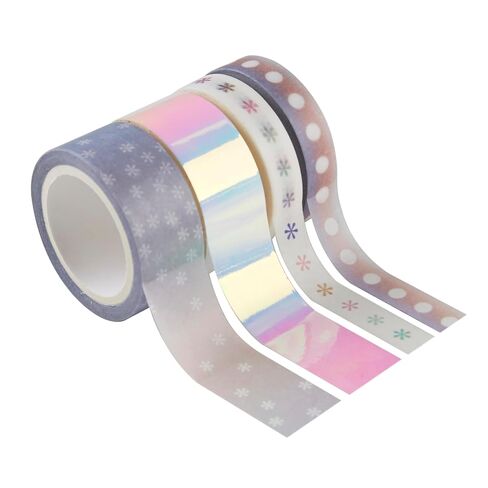 Erin Condren Washi Tape 4-Pack - Rainbow Apples - Decorative and Stylish Adhesive Tape for Organizing Notebooks. Highlighting Important Tasks & Deadlines. Four 16 ft Rolls per Pack in Kuwait