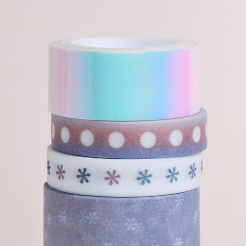 Erin Condren Washi Tape 4-Pack - Rainbow Apples - Decorative and Stylish Adhesive Tape for Organizing Notebooks. Highlighting Important Tasks & Deadlines. Four 16 ft Rolls per Pack in Kuwait