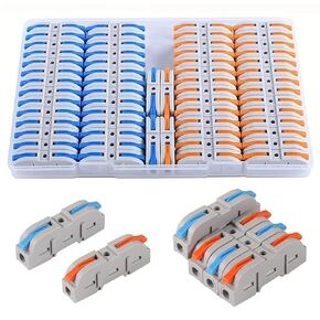 70pcs Lever Wire Connectors Quick Connect Electrical Splicing Kit for Compact Inline Terminals - 28-12 AWG, 1 in 1 Out in Kuwait