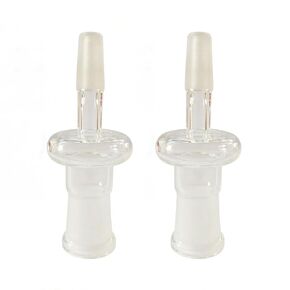 Lab Grade Borosilicate Glass Adapter with Joint Tips (10mm Male to 14mm) in Kuwait
