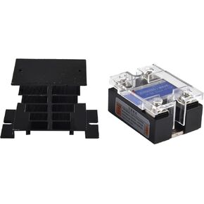 FABULETTA Solid State Relay Module DC-DC Single Phase 10A with Aluminum Cooling Base LED Indicator for Industrial Automation Electrical Control Systems Fast Switching Low Power Consumption 3-32V Input in Kuwait