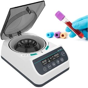 Electric Centrifuge Serum Separat Micro Centrifuge Machine with Transparent Lid, 12000rpm Adjustable Speed & Timer in Kuwait