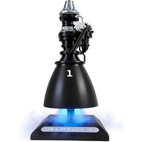 Spacex Raptor 3 Starship Engine Display Model Blue Light Effect-Steam Spray Falon 9 Super Rocket لعشاق SpaceX وعشاق الصواريخ in Kuwait