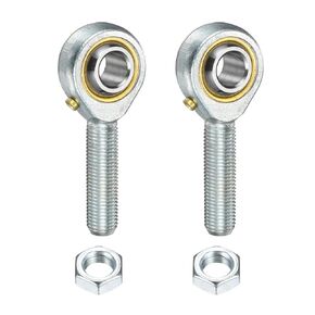 uxcell 4 قطع POSB12L 3/4 بوصة حامل نهاية قضيب ذكر، 3/4-16 UNF اليد اليسرى قضيب نهاية قضيب مع صواميل مربى للزراعة والآلات ومعدات CNC (ABEC3) in Kuwait