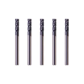 LU&MN End Mills, Carbide Square Mill Bits Sets for Milling Alloy Steels, Hardened Steel, Metal & More, Ideal for DIYers and Professionals, 4T, 4 Flute (5, 1/8 in) in Kuwait