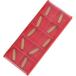 FABULETTA 10Pcs MGMN200-G Carbide Inserts 2mm Width Gold KDC Alloy for MGEHR MGIVR Grooving Toolholder Steel Cast Iron Stainless Aluminum Cutting in Kuwait