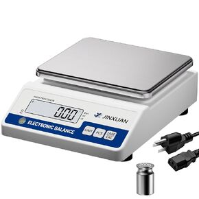 Lab Scale Gram Scale 6000gx0.01g Accuracy Laboratory Balance Scale Digital Scale Electronic Analytical Balance for Jewelry Gold Kitchen Lab, with 7 Units Conversion, 500g Weight, LCD Display in Kuwait