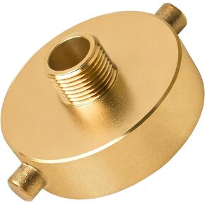 2-1/2" NST (NH) Female x 3/4" GHT Male Brass Fire Hydrant Adapter with Pin Lug Connector, Replacement for Garden Fire Equipment Hoses & Pipes in Kuwait