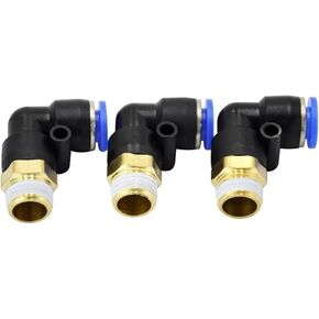 10Pcs PL8-02 8mm Push In One Touch Connector 1/4 Inch Thread Pneumatic Quick Fittings in Kuwait