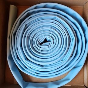 Krixis WTSB2734 Sleeving Blue 0.025 Heavy PVC for 1/2-3/4" Tubing CTS Pipe 50' in Kuwait