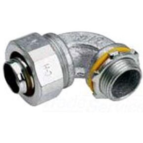 Crouse Hinds LT5090 موصل ضغط CrouseHinds، 1/2 بوصة حديد غير معزول LiquidTight زاوية 90 درجة in Kuwait