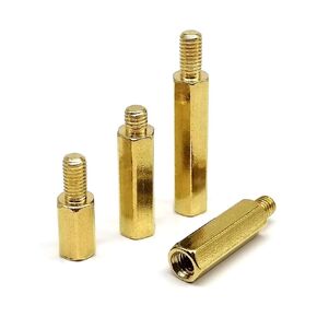 M2-M6 Brass Hex Standoff Male-Female Thread Spacer PCB Screws(3mm,5pcs M6(OL 8mm)) in Kuwait