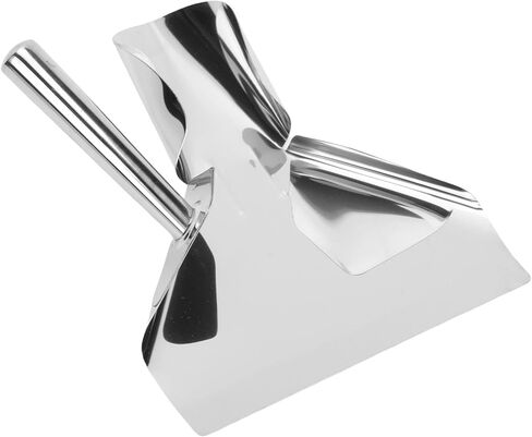 Qinlorgo French Fry Scoop, Stainless Steel French Fry Bagger, Popcorn Scoop with Commercial Quick Fill & Non Slip Handle, Ideal for Snacks, Desserts & Ice Cream in Kuwait
