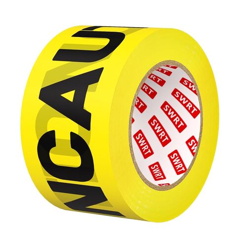 SWRT 1 Roll Premium Yellow Caution Tape, 3 Inch x 1000FT Bright Hazard Tape with Bold Black Text for Danger Zones/Sporting Events, Construction Tape for Crime Scenes/Halloween Decor in Saudi Arabia