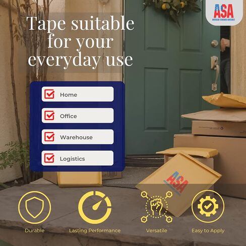 ASA Vinyl Floor Marking, Safety Marking, Gym, Court Floor, Light Traffic Floor, Social Distancing, Marking Tape, 2" (48mm) x 36 Yards (108"), 5 Mil, PVC, Black & Yellow Stripe, (1 Roll) in Kuwait