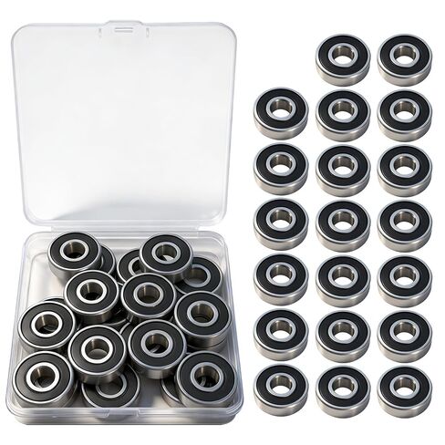 60PCS 6 Sizes Deep Groove Ball Bearings Assortment 608ZZ 693ZZ 695ZZ 626ZZ 627ZZ 6000ZZ Steel Ball Bearing Double Shielded Bearings Pre-Lubricated 3 5 6 7 8 10MM ID for 3D Printers in Kuwait