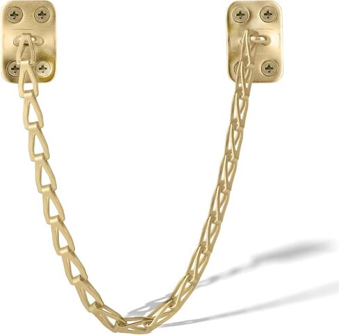 Mega Handles Transom Door Chain 12-Inch Stainless Steel, Window & Cabinet Door Limiter, Chain Lid Support for Trunks & Chests, Powder Coated, Screws Included - Matte Black in Kuwait