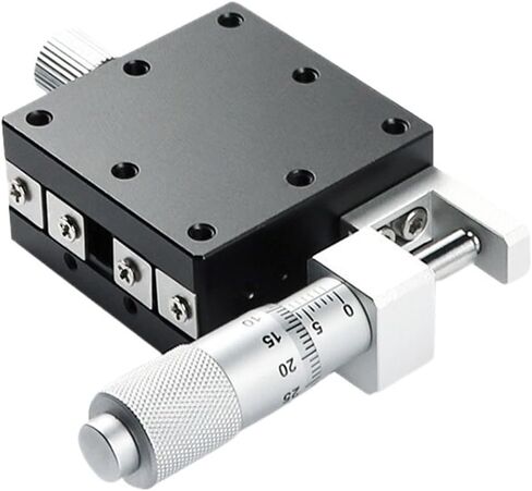 منصة إزاحة المحور X XPG25 40 60 80 100 120 طاولة منزلق يدوية دقيقة للضبط قطعة واحدة (XPG120 千分尺在左边) in Kuwait