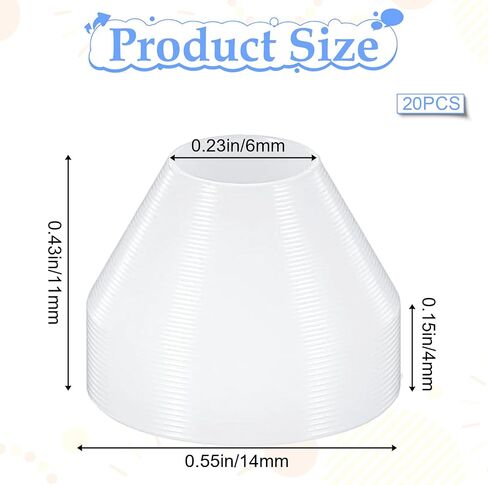 20 Pack Pen Bushings Organizer, White Non-stick Pen Bushings for Turning Woodturning (0.43inch / 11mm Height, 0.55nch / 14mm Diameter) in Kuwait