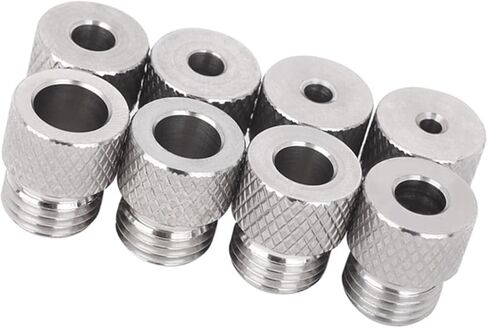 8Pcs Stainless Steel Drill Bushings Set with 3-10mm Inner Diameters M14x1.5 Threads for Precise Drilling Secure Grip Corrosions Drill Bushings Set in Kuwait