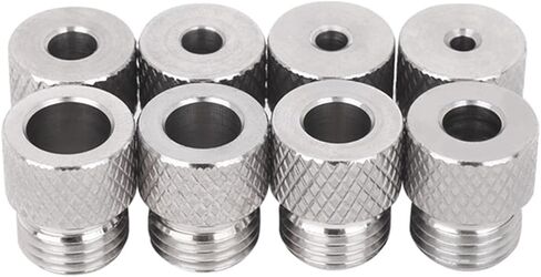 8Pcs Stainless Steel Drill Bushings Set with 3-10mm Inner Diameters M14x1.5 Threads for Precise Drilling Secure Grip Corrosions Drill Bushings Set in Kuwait