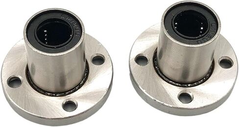 Flanged Linear Ball Bearing Slider 2pcs LMF25UU 25x40x59mm Round Flange Linear Bearing Motion Ball Bushing for Linear Shaft Rod CNC Parts in Kuwait