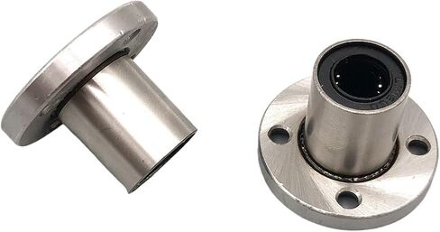 Flanged Linear Ball Bearing Slider 2pcs LMF25UU 25x40x59mm Round Flange Linear Bearing Motion Ball Bushing for Linear Shaft Rod CNC Parts in Kuwait