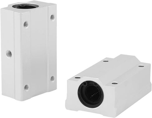 2Pcs SCS12LUU Linear Motion Slide Block,with 12mm Inner Diameter Aluminum Ball Bearing Structure,Low Friction Industrial Replacement Sliding Unit for CNC Mechanical Equipm in Kuwait