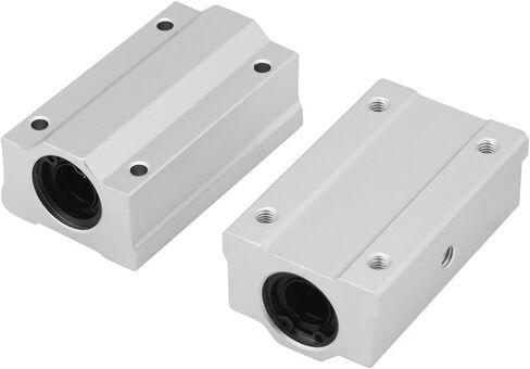 2Pcs SCS12LUU Linear Motion Slide Block,with 12mm Inner Diameter Aluminum Ball Bearing Structure,Low Friction Industrial Replacement Sliding Unit for CNC Mechanical Equipm in Kuwait
