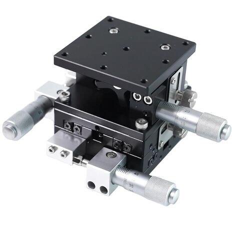 XYZ 3 Axis Manual Linear Stage Replacement for Optical Laboratories, Production Machinery, Testing Equipment – 60x60mm, LD90-LM Compatible, XY Travel ±6.5mm, Z Travel 10mm in Saudi Arabia