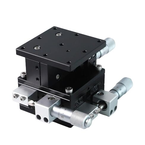 XYZ 3 Axis Manual Linear Stage Replacement for Optical Laboratories, Production Machinery, Testing Equipment – 60x60mm, LD90-LM Compatible, XY Travel ±6.5mm, Z Travel 10mm in Saudi Arabia