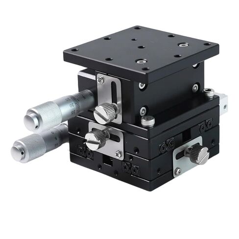 XYZ 3 Axis Manual Linear Stage Replacement for Optical Laboratories, Production Machinery, Testing Equipment – 60x60mm, LD90-LM Compatible, XY Travel ±6.5mm, Z Travel 10mm in Saudi Arabia