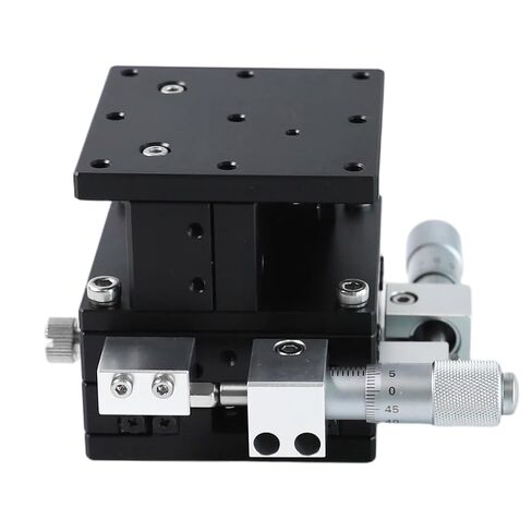 XYZ 3 Axis Manual Linear Stage Replacement for Optical Laboratories, Production Machinery, Testing Equipment – 60x60mm, LD90-LM Compatible, XY Travel ±6.5mm, Z Travel 10mm in Saudi Arabia