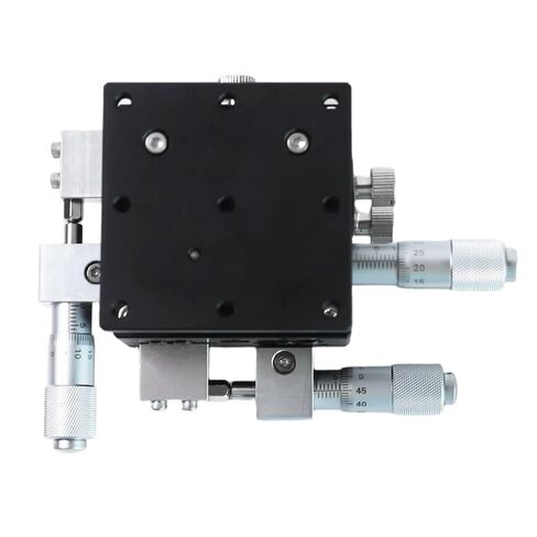 XYZ 3 Axis Manual Linear Stage Replacement for Optical Laboratories, Production Machinery, Testing Equipment – 60x60mm, LD90-LM Compatible, XY Travel ±6.5mm, Z Travel 10mm in Saudi Arabia