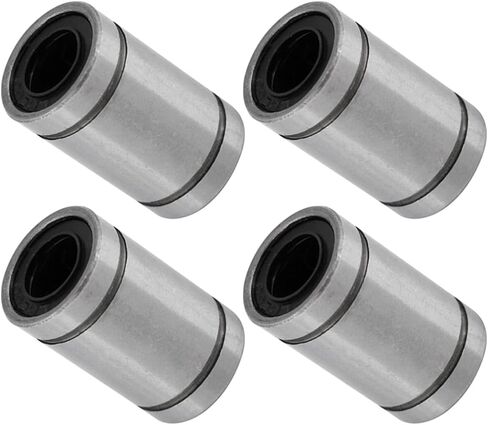 Linear Motion Bearing Bushing 10Pcs, 8mm ID LMUU8 Linear for CNC Machines, 304 Stainless Steel, Double Sealed, Smooth Sliding for Hobby Projects & Automation in Kuwait