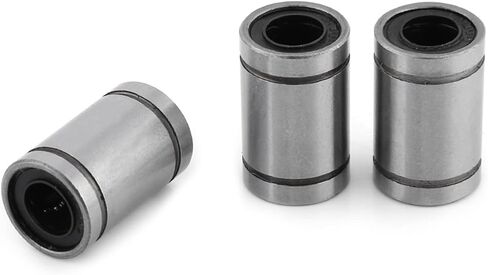 Linear Motion Bearing Bushing 10Pcs, 8mm ID LMUU8 Linear for CNC Machines, 304 Stainless Steel, Double Sealed, Smooth Sliding for Hobby Projects & Automation in Kuwait