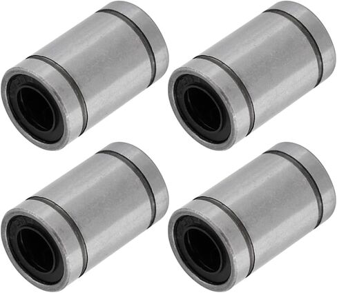 Linear Motion Bearing Bushing 10Pcs, 8mm ID LMUU8 Linear for CNC Machines, 304 Stainless Steel, Double Sealed, Smooth Sliding for Hobby Projects & Automation in Kuwait