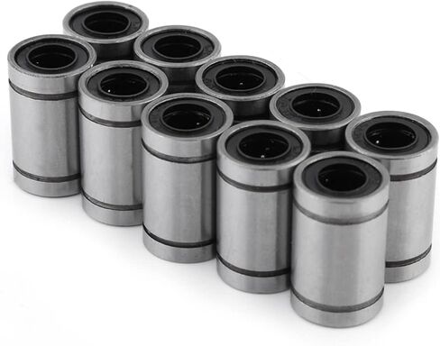 Linear Motion Bearing Bushing 10Pcs, 8mm ID LMUU8 Linear for CNC Machines, 304 Stainless Steel, Double Sealed, Smooth Sliding for Hobby Projects & Automation in Kuwait