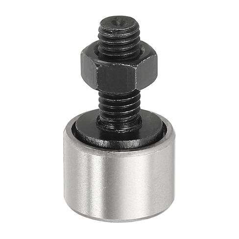 uxcell CF18 Cam Follower KR40 محمل أسطواني إبرة، محامل مسار فولاذية من الكروم، قطر الأسطوانة 40 مم، M18x1.5 مم نوع مسمار ذكر كامل لسكة توجيه أداة الآلة in Kuwait