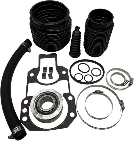 803099T1 Bellows Kit for MerCruiser Alpha 1 Gen 2 Stern Drives Transom Seal, Include 816431A1 U-Joint Bellows & 94996Q2 Gasket Kit, Repaces 18-8206, 30-803099T1 in Kuwait