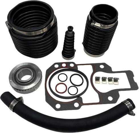803099T1 Bellows Kit for MerCruiser Alpha 1 Gen 2 Stern Drives Transom Seal, Include 816431A1 U-Joint Bellows & 94996Q2 Gasket Kit, Repaces 18-8206, 30-803099T1 in Kuwait