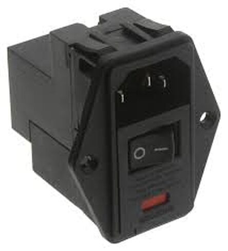 PELS0SSX0, AC Filtered Power Entry Module, 10A, Single Fuse, Flange Mount in Kuwait