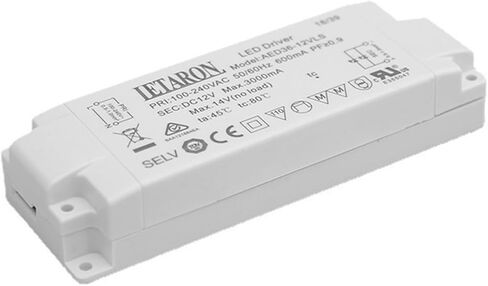 36W12V Constant Voltage Driver Power Supply AED36-12VLS Light Strip Light Power Supply Mirror Light Cabinet Light Power Supply in Kuwait