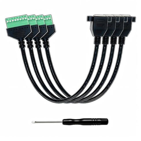 RJ45 Screw Terminal Connector, Ethernet Extender Adapter Male to 8 Pin Screw Terminal Block for Cat5/Cat6/ Cat7 Cable, RJ45 Breakout Board for CCTV, DVR, Network Signal Extension 2-Pack in Kuwait