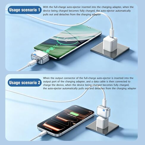 FEEKI [Full Charge Disconnector AI Auto Cut Power & Unplug on Full Charge, PD 100W Fast Charging, Applicable to Various Electronic Devices Such as for iPhone/Android/Earphones in Kuwait