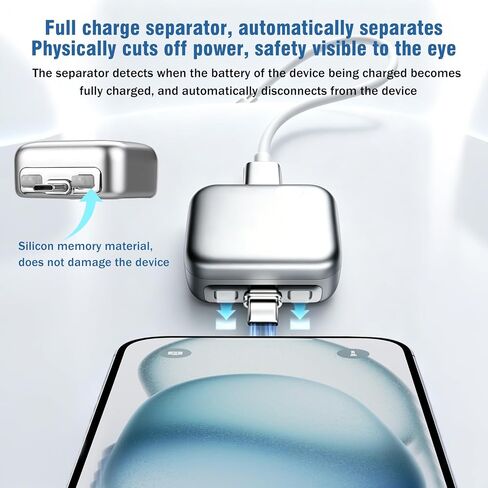 FEEKI [Full Charge Disconnector AI Auto Cut Power & Unplug on Full Charge, PD 100W Fast Charging, Applicable to Various Electronic Devices Such as for iPhone/Android/Earphones in Kuwait