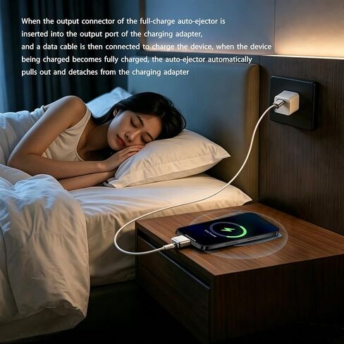 FEEKI [Full Charge Disconnector AI Auto Cut Power & Unplug on Full Charge, PD 100W Fast Charging, Applicable to Various Electronic Devices Such as for iPhone/Android/Earphones in Kuwait