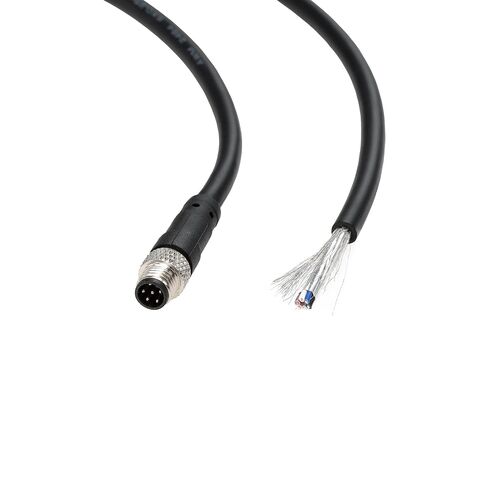 Waterproof M8 A-Code 6 Pin Circular Connector, Straight Male Female Aviation Plug Socket, Electrical Power Cable Connector for Sensor, 3M/9.8FT in Kuwait