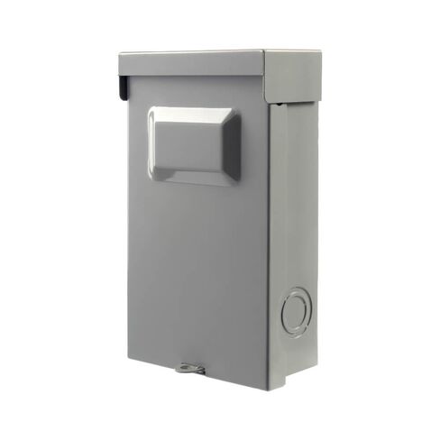 30 Amp Fused AC Disconnect Box, Pull-Out Disconnect Switch, NEMA 3R Rainproof Outdoor Enclosure, Heavy Duty Steel, Easy Wiring, 30A Air Conditioner Disconnect Box in Kuwait