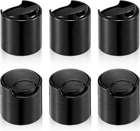 28/410 Replacement Press Plastic Caps, 6 Pcs Plastic Disc Top Caps Durable Dispensing Lids for Squeeze, Refillable & Shampoo Bottles in Kuwait